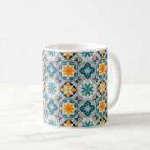 Portuguese Azulejo Mug – Traditional Tile Pattern Koffiemok (Voorkant rechts)