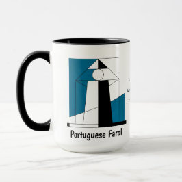 Portuguese Lighthouse Mug – Modern Farol Art Coffe Mok