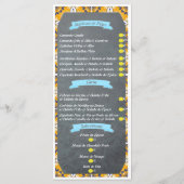 Portuguese Restaurant Menu (Achterkant)