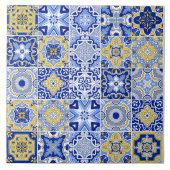 Portuguese Tiles Pattern Ceramic Tile Tegeltje (Voorkant)