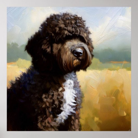 Portuguese Water Dog Poster (Voorkant)