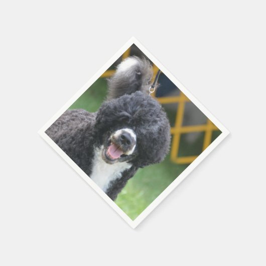 Portuguese Water Dog Servetten (Hoek)