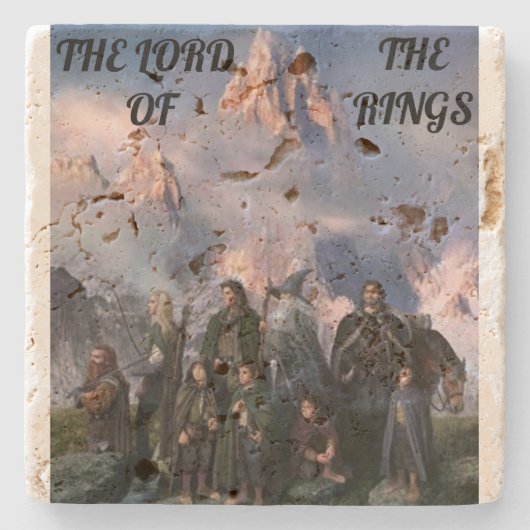 Posa vasos el señor de los anillos stenen onderzetter (Voorkant)