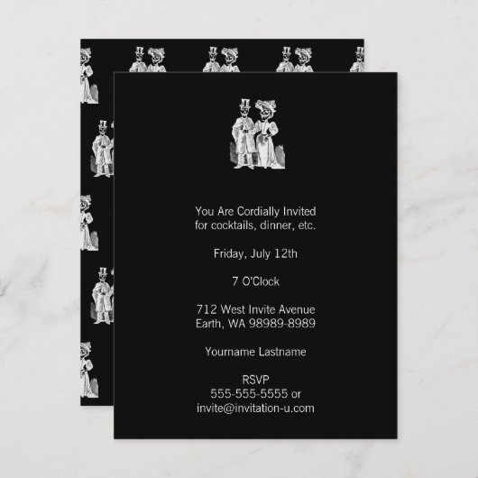 Posada Calavera Paar Kaart (Voorkant / Achterkant)