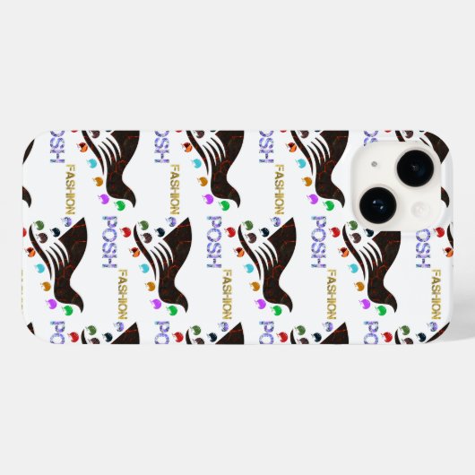 posante mode Case-Mate iPhone case (Achterkant (horizontaal))