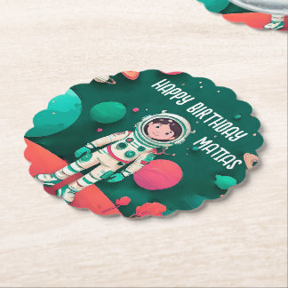 Posavasos cumpleaños personalizado kartonnen onderzetters