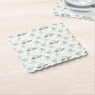 Posavasos de cartón con huevos de dinosaurio kartonnen onderzetters