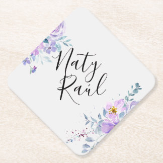 Posavasos Personalizados en tonos lilas Kartonnen Onderzetters
