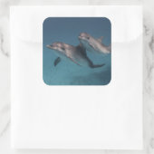 Pose afspelen vierkante sticker (Tas)