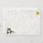 Pose de chat sot - Carte de voeux plate d'Annie (Dos)