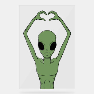 Pose de cœur extraterrestre