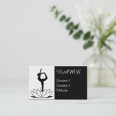 Pose de danseuse - Carte de visite de yoga (Debout devant)