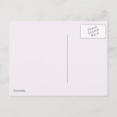 Pose de fille de yoga mignonne Merci | Carte posta (Dos)