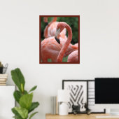 Pose de Flamant rose 20x24 Impression -autres tail (Bureau à domicile)
