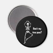 Pose de squelette - Aimant de Yoga (Recto/Verso)