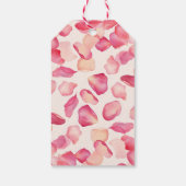 Pose Rozenblaadjes en Prosecco Bruidsmeisjesfeest Cadeaulabel (Achterkant)