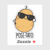Pose-tato Grappige Aardappel Woordgrap  Sticker (Vel)