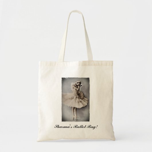 Posed en Pointe Tote Bag (Voorkant)