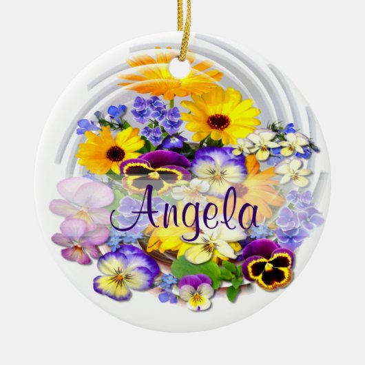 POSÉE D'ÉTÉ ~ Circle Ornement # 3 (Devant)