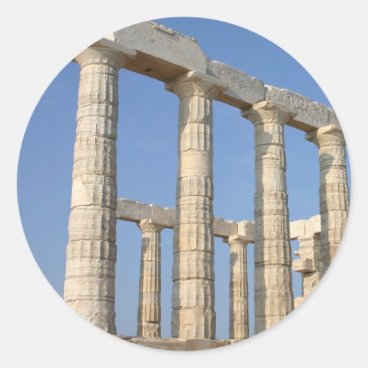 poseiden ronde sticker (Voorkant)