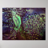 Poseidon Art Pointillisme Abstrait Impression (Devant)