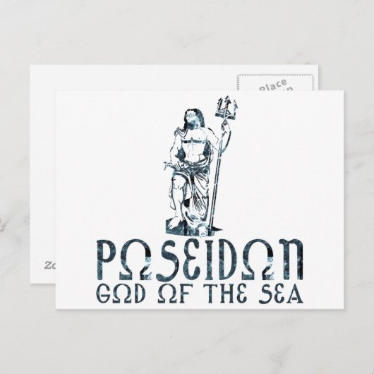 Poseidon Briefkaart (Voorkant / Achterkant)
