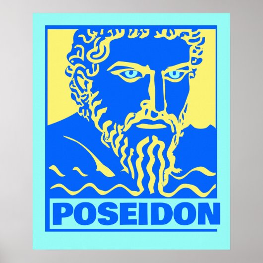 Poséidon coloré Impression (Devant)