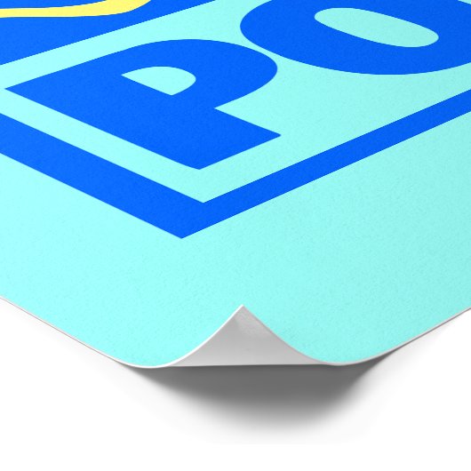 Poséidon coloré Impression (Coin)