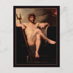 Poseidon Enthroned door Heinrich Fuger Briefkaart