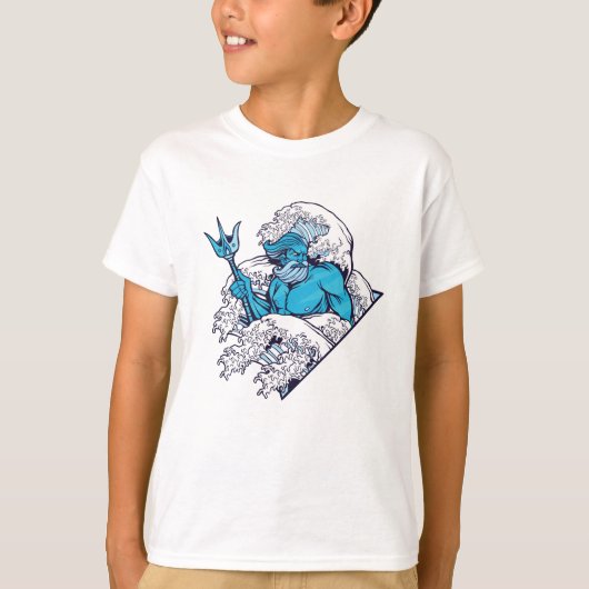 Poseidon god t-shirt (Voorkant)