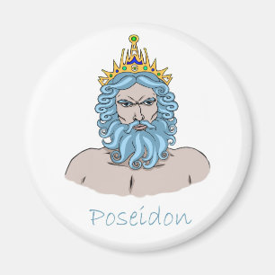 Poseidon - Griekse god van de Zee magneet