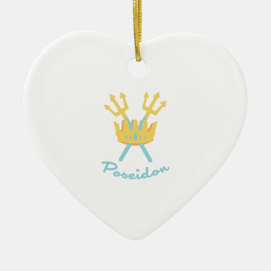Poseidon Keramisch Ornament (Voorkant)