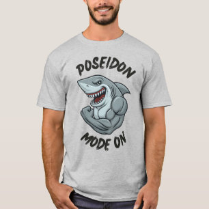 Poseidon Mode On™ – Nautische fitnessruimte T-shirt
