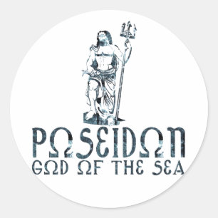Poseidon Ronde Sticker