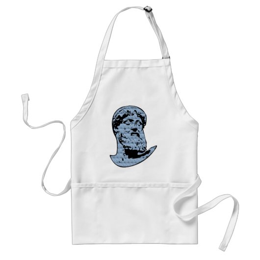 Poseidon standbeeld standaard schort (Voorkant)