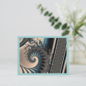 Poseidon's troon briefkaart (Staand voorkant)