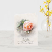 Poser le Rose sur la Carte de remerciements de la  (Fleur jaune)