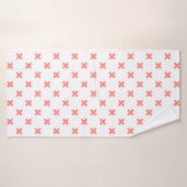 Poser les points de croix sur blanc (Serviette de bain)