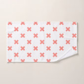 Poser les points de croix sur blanc (Serviette à main)