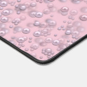 Poseurs de perles rose-blanc sur velours rose (Coin)