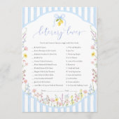 Posey Literary Loves Game Kaart (Voorkant)