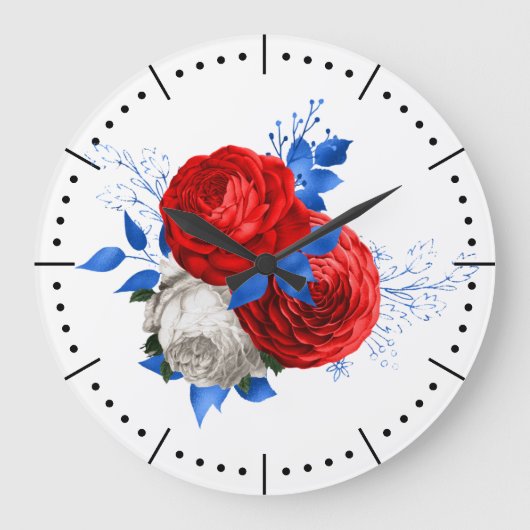 Posey Patriotique 1 Horloge Mur Acrylique (Recto)
