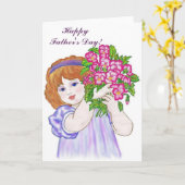 Posey pour carte Papa (Fleur jaune)
