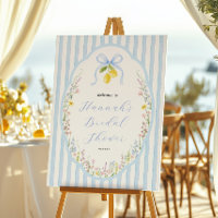 Posey Wildflower Blauwe Boog Bruiloft Feest Welkom