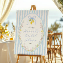 Posey Wildflower Blauwe Boog Bruiloft Feest Welkom