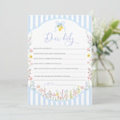 Posey Wildflower Dear Baby Game Kaart (Staand voorkant)