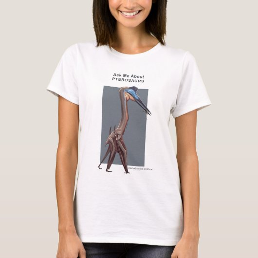 Posez-moi des questions sur le T-shirt Pterosaurs- (Devant)