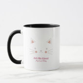 Posez-moi des questions sur mon mignon chaton Mug (Gauche)