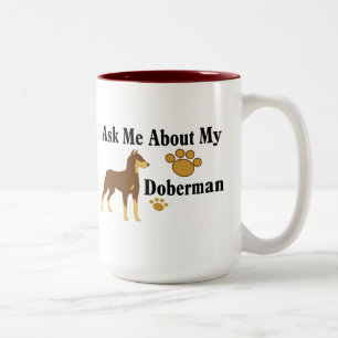 Posez-moi la question de mon Doberman Coffee Mug