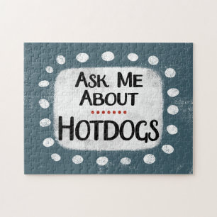 Posez-moi la question Hotdogs Jigsaw Puzzle